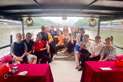 1 hour Nhieu Loc boat tour experience: A Glimpse of Saigon Releasing Fish