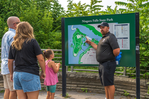 Cataratas do Niágara: Tour EUA/Canadá com cruzeiro guiado de barco e almoço
