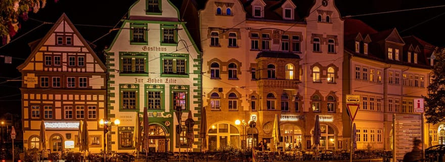 Erfurt : visite de la vieille ville avec le veilleur de nuit Schwalbe, dégustation comprise.