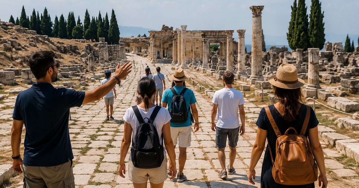 Pamukkale e Hierapolis tra terrazze e rovine — Denizli, Turchia