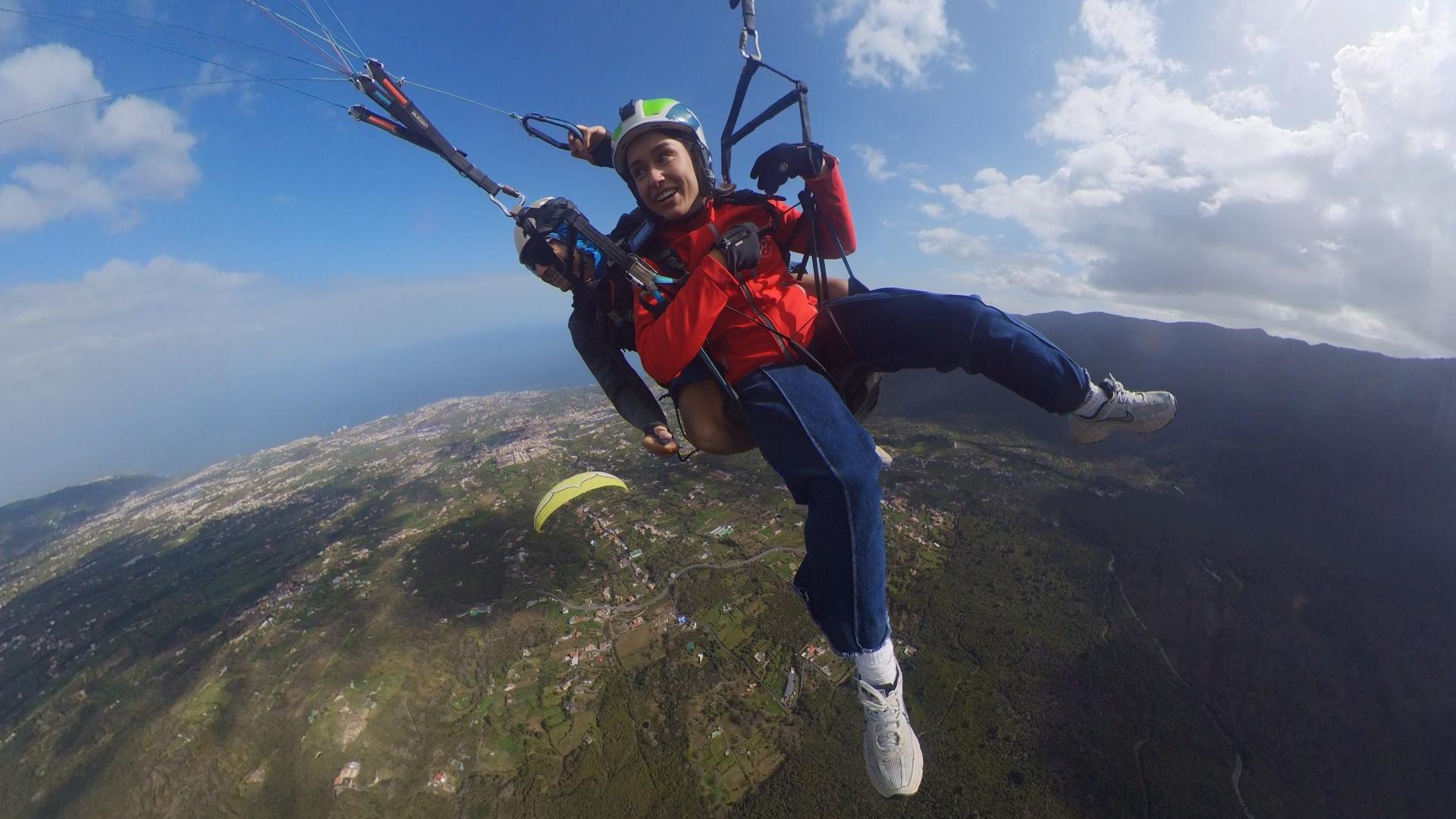 Teneriffa: Flug im Tandem-Gleitschirm mit HD-Video