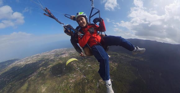 Tenerife: Tandem Paragliding Flight with HD Video
