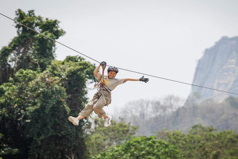 Pattaya Rainforest Zipline Rope Suspension Bridge Adventure