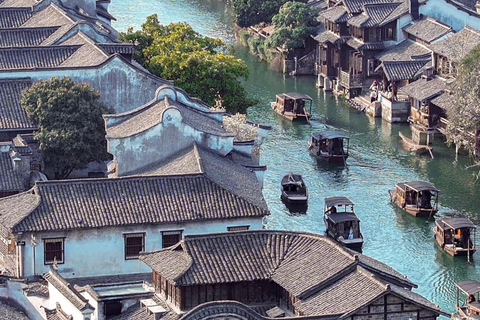 From Hangzhou: Wuzhen Water Town Tour with Riverside Essence Guide for other languages