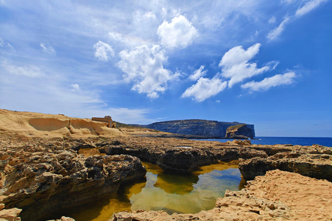 Bugibba: Gozo & Blue Lagoon with Sea Caves & Crystal Lagoon