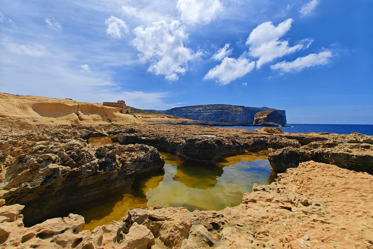 Bugibba: Gozo & Blue Lagoon with Sea Caves & Crystal Lagoon