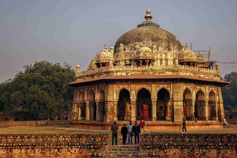 Delhi : Visite privée de la vieille et de la nouvelle ville de Delhi avec transfertVoiture + chauffeur + guide + billets d'entrée aux monuments