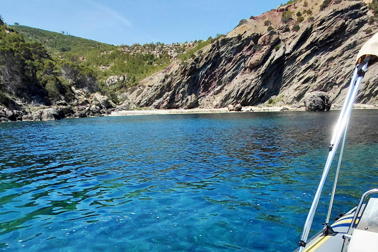 North of Ibiza: Boat Rental without a License in Portinatx Half day