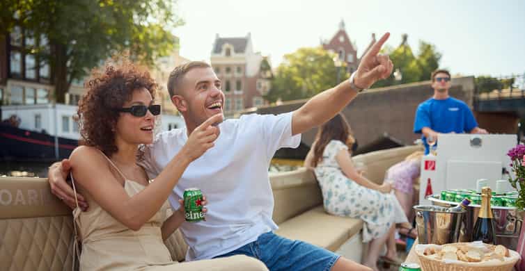 Amsterdam: German Guided Canal Cruise with on Board Bar