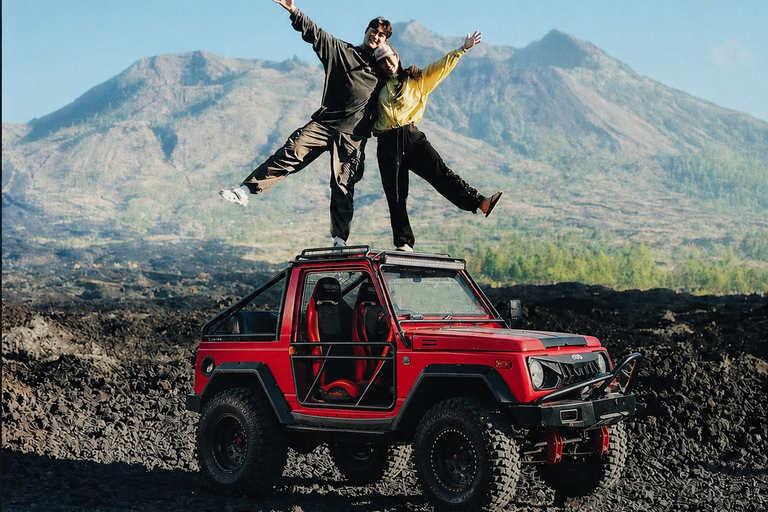 MOST POPULAR: Mount Batur Sunrise Jeep & Black Lava Tour Hot Spring Ticket Only