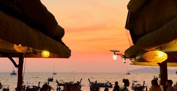 Krabi: Railay Beach Sunset & Bioluminescent Plankton Swim
