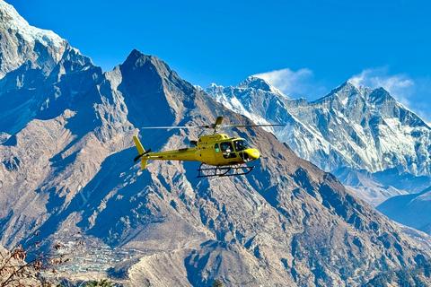 Kathmandu: Passeio de helicóptero pelo Everest com pouso garantidoPasseio de helicóptero pelo acampamento base do Everest Parada no Everest View Hotel