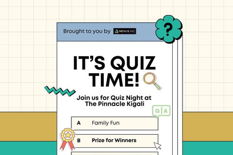 Kigali: Quiz Night Experience Every Thursday and Sunday