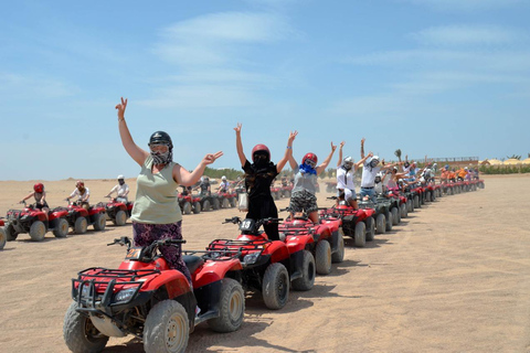 Hurghada: Safari in quad e buggy con cena e spettacoloServizio di prelievo in hotel a Hurghada