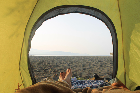 From Baku: Bilgah Beach Overnight Camping Trip with BBQ