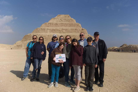 Beste tour naar de piramides van Gizeh en de sfinx, Sakkara en Dahshur