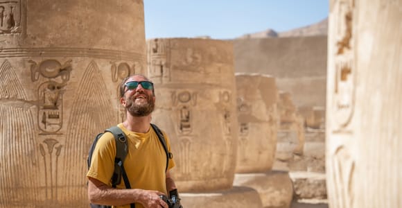 Von Kairo aus: Luxor & Heißluftballon Privatreise mit dem Flugzeug
