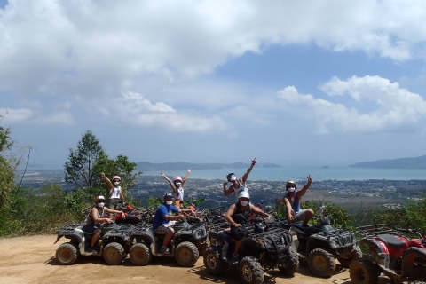 Phuket: panoramisch avontuur met ATV en zipline1 uur durende ATV- en 10-platform zipline-ervaring