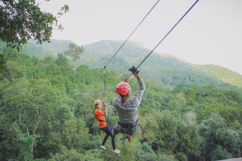 Chiang Mai: Pongyang Jungle Coaster & Zipline with Transfer Package B