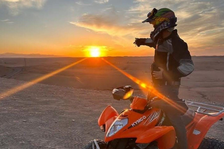 Marrakech: Overnight Desert Trip with Dinner, Camel, and ATV Marrakech: 1-night Desert Quad Bike Tour & Sunset Camel Ride