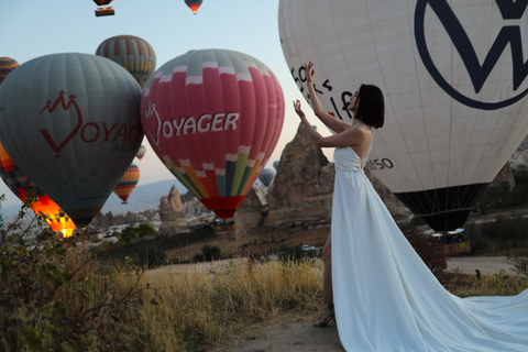 Visite de la zone photo de la Cappadoce en montgolfière