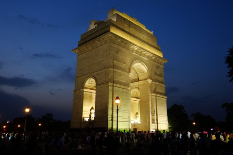 Delhi: Old and New Delhi Private City Tour and Transfer Old and New Delhi Private City Tour without Entry Tickets