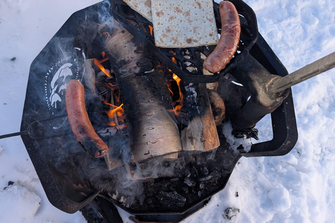 Lapland: A Day at a Traditional Log Cabin & Snowshoe Trek