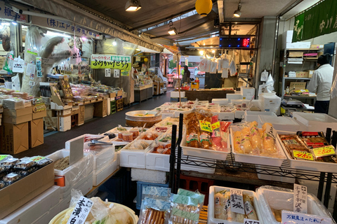 Tóquio: Tsukiji Fish Market - Frutos do mar e passeio turísticoTóquio: Tsukiji Fish Market Seafood and Sightseeing Tour