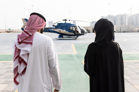 Abu Dhabi: gedeelde helikoptervlucht