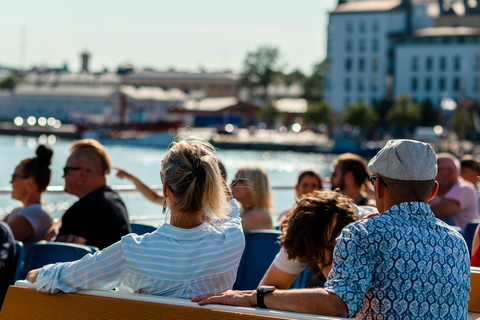 Helsinki: ônibus hop-on hop-off e excursão turística de barcoCombinação de ônibus e barco 24 horas