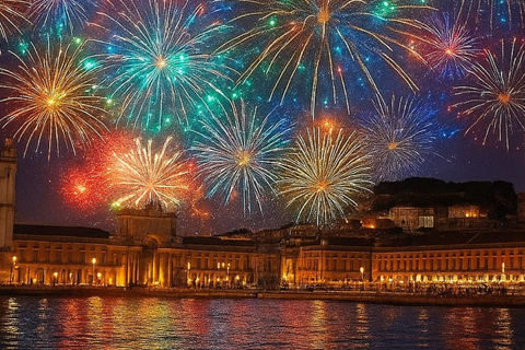 Lisbon: Private New Year’s Eve Sail with Champagne & Food