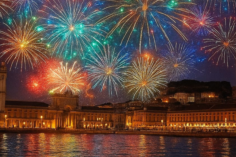 Lisbon: Private New Year’s Eve Sail with Champagne & Food