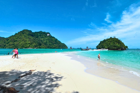Krabi: 7 Islands Sunset Hopping Cruise with BBQ & Plankton Private Longtail Boat Tour
