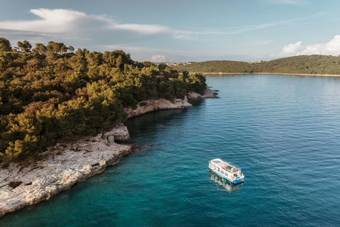 FAŽANA: BRIJUNI NATIONAL PARK PANORAMA WITH ISLAND SWIM STOP