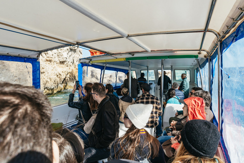 Da Malta: Tour di un giorno a Gozo in jeep con pranzo e giro in barcaGozo: tour in jeep di un giorno con pranzo e giro in barca da Malta