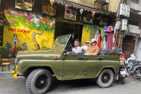 Histoire, culture, visites et divertissements à Hanoï en JeepHanoi Highlights &amp; Secret Spots Jeep Adventure