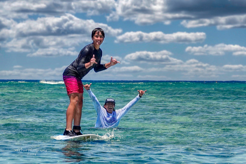 Waikiki:Aula de surf de 1ª classe 90min Não é necessária experiência