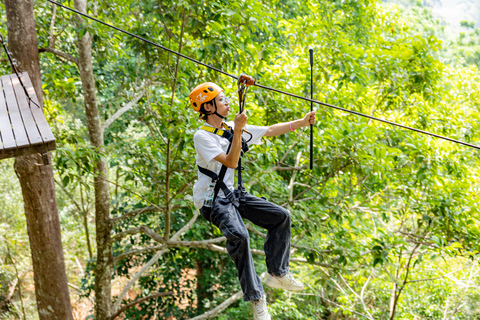 Phuket: Flying Hanuman Zipline Adventure SD4: Epic Adventure with Elephant Jungle
