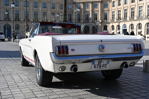 Paris: Vintage Mustang Tour & Local Guide with Hotel Pickup Paris Highlights | 1-Hour Mustang Express Tour