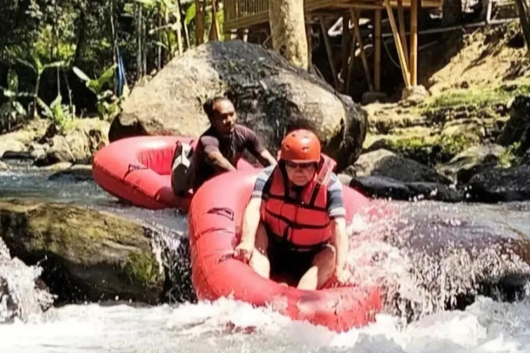 Ubud: Cave ATV, Lazy River Tubing & Zipline in Rice Terrace River Tubing only - No Other Activities
