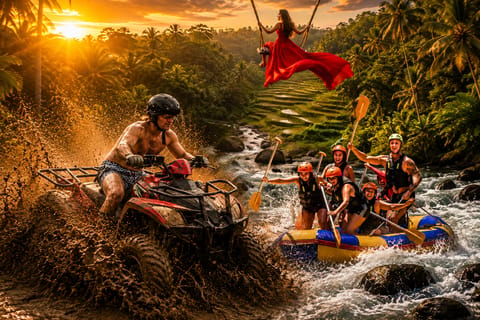 Combo Activity: Water Rafting, Heaven Swing & ATV Quad Bike