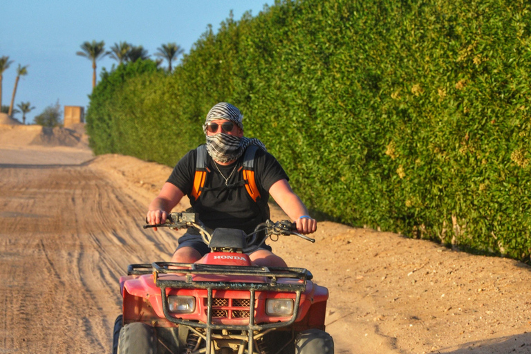 Hurghada: Sunset Quad Bike, Camel w/ Opt Stargazing and BBQ Hurghada : 2-hour Quad Bike and Camel Riding Tour