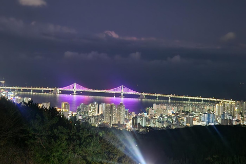 Tour noturno em Busan: Iate, montanha HwangnyeongsanGuia de turismo que fala chinês