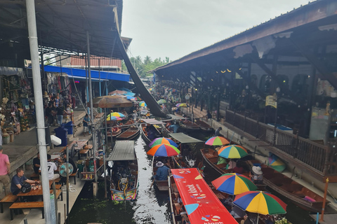 Floating Market, Railway Market & Wat Bang Kung Guided Tour