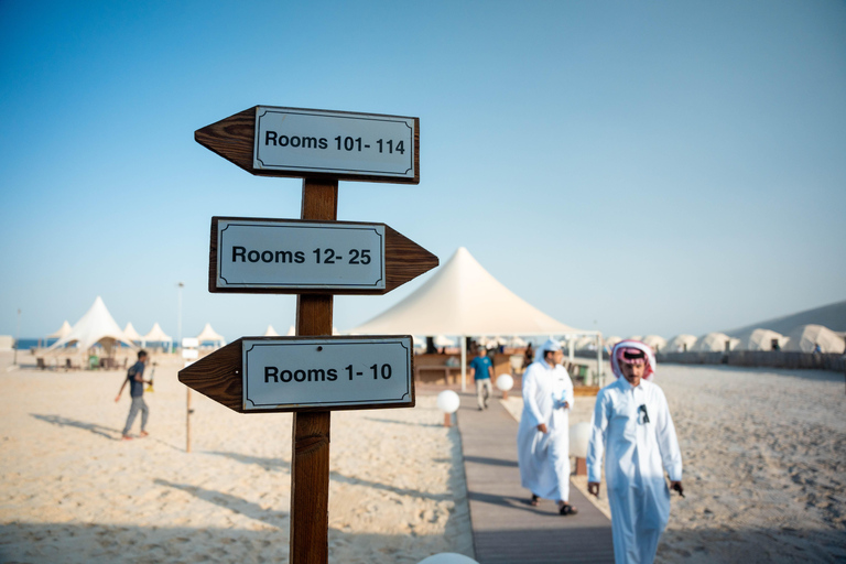 Doha: Full day Overnight & Day pass in Pvt Desert Beach Camp Doha: Full day Dune Bashing with a meal in Desert Beach Camp