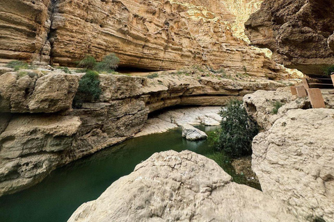 Au départ de Mascate : visite privée du Wadi Shab et du gouffre de BimmahVisite privée d'une jounée à Wadi Shab et Bimmah SinkHole Tour