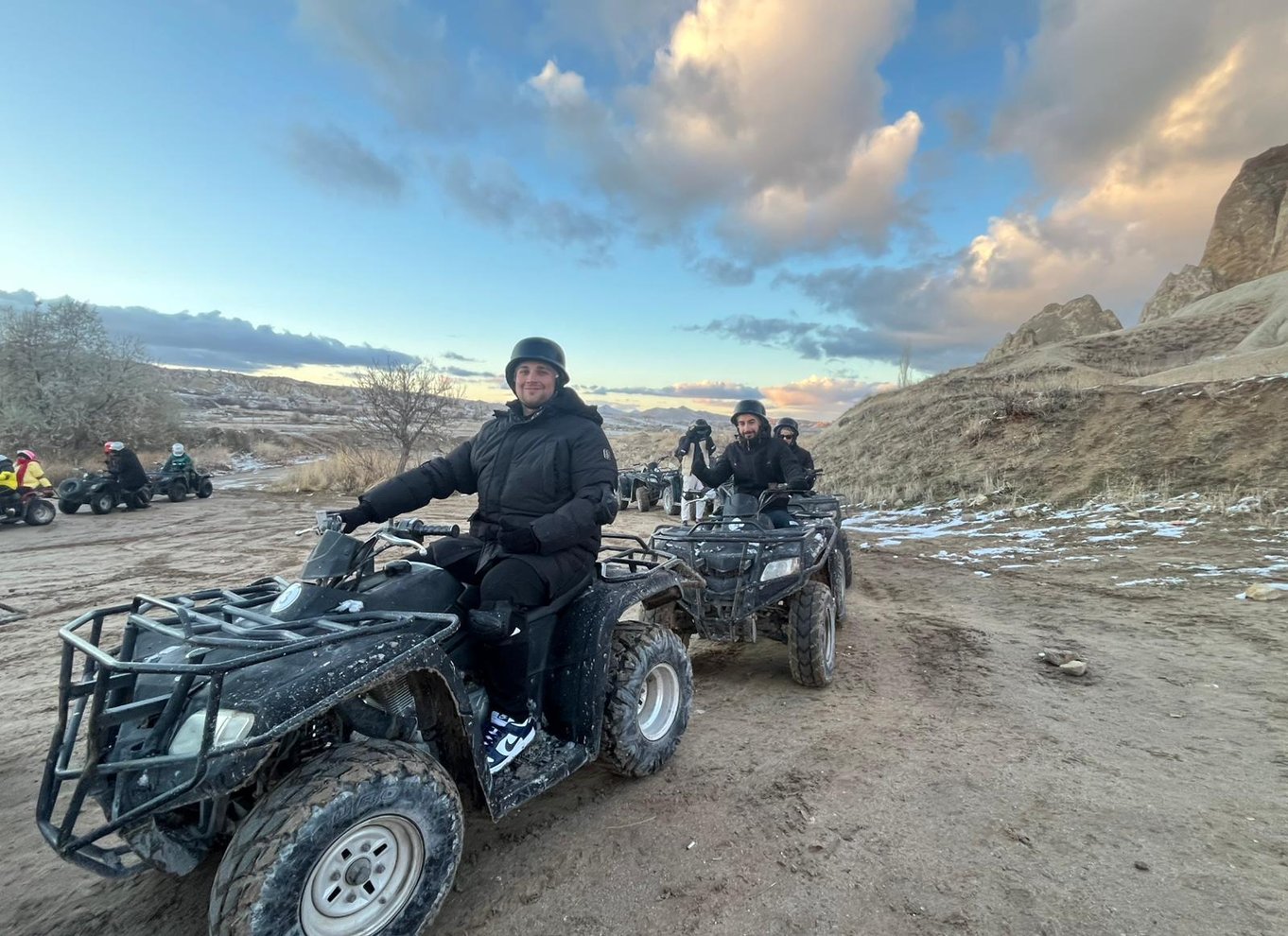 Kappadokien ATV-tur ved solnedgang