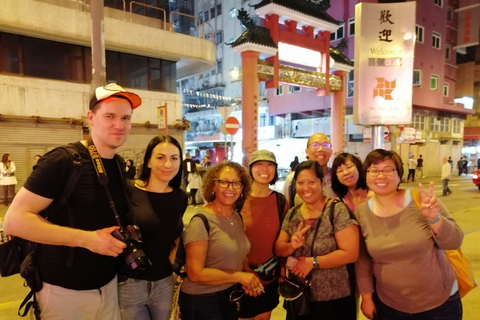 Hongkong: Wycieczka nocna + Open Top Bus + Nocny targ