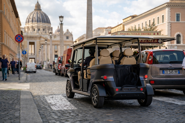 Golf Cart Tour of Rome: 3-Hour Private Tour of the City's Icons and Secrets Golf Cart Tour of Rome with Guide: 3-Hour Private Tour of the City's Icons and Hidden Gems