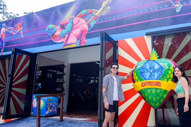 كوزوميل: عرض المصارعة المكسيكية مع التاكو والمارجريتاس!كوزوميل: تجربة Lucha Libre! باقة التاكو والمارجر